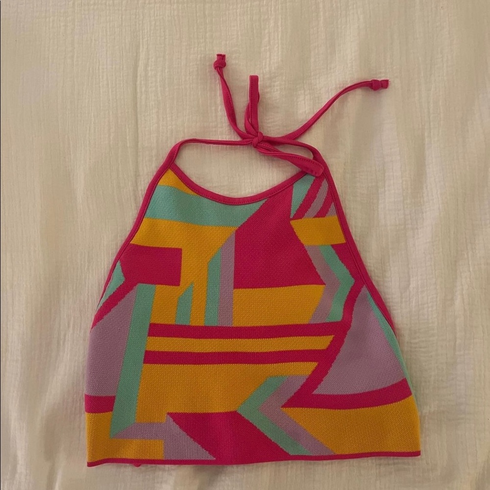 MUST GO!!! ZARA HALTER  MULTI COLOR